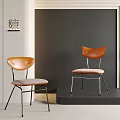 Nordic single chair 3d model