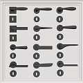 Modern Metal Door Handles Display With Multiple Designs And Styles For Home Interior