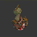 laser tower turret turntable sci-fi tower defense game tower defense sci-fi turret game turret game turret 3d model