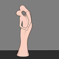 Abstract Sculpture of Embracing Couple Modern Decorative Art Piece for Home