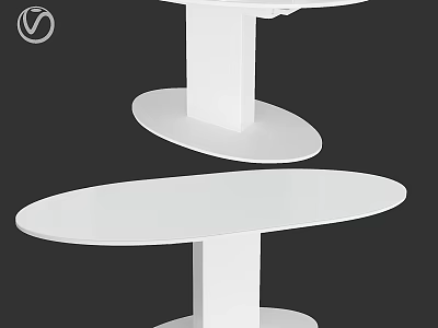 Modern Sleek Functional Table With Multi Tiered Design For Home And Office Use 3d model