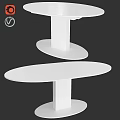 Modern Sleek Functional Table With Multi Tiered Design For Home And Office Use 3d model