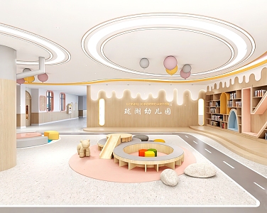 Modern Kindergarten Hall 3d model