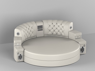 Modern Round Bed Functional Round Bed model