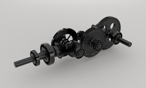 modern gear bearing 3d model