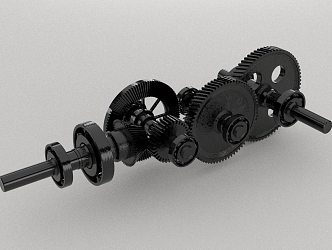 modern gear bearing 3d model