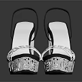 Women's Transparent Wedge Sandals With Crystal Decorations And Open Toe Design