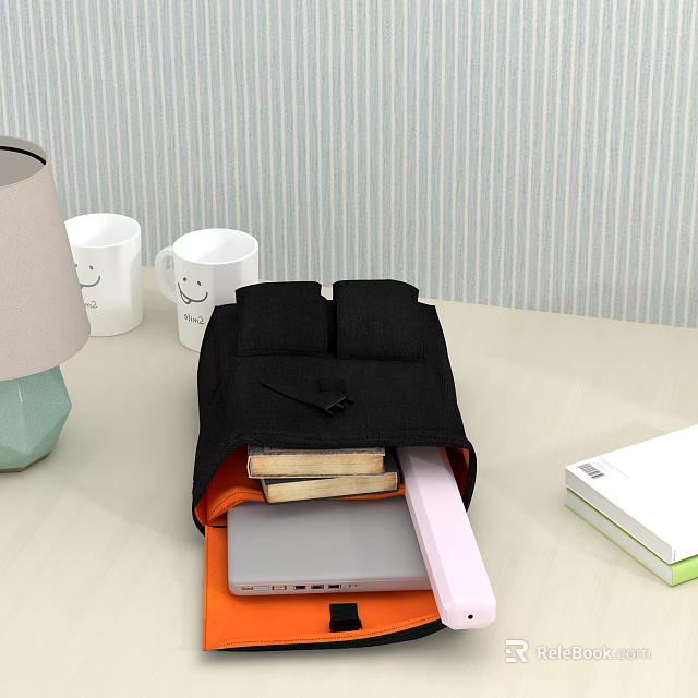 Stylish Modern Bathroom Accessories Set With Ceramic Soap Dish And Toothbrush Holder 3d model 