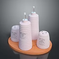Jar Salt Jar Seasoning Jar Porcelain Jar Realistic Container 3d model