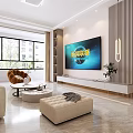 Modern Minimalist Living Room Sofa And Coffee Table Combination For Bright Elegant Spacious Home Space