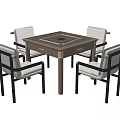 New Chinese Mahjong Table and Chair 3d model