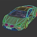 Olive Green Sports Car With Black Roof Sleek Design And Sporty Alloy Wheels