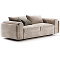 Multi-person sofa sofa leisure sofa Italian sofa double sofa 3d model