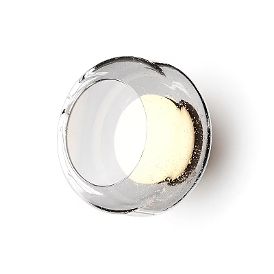 Transparent Glass Wall Light With Modern Minimalist Design And Soft Glow 3d model