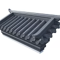 Traditional Chinese Architectural Roof Components With Curved Tiles And Decorative Eaves