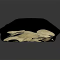 Fresh Crispy Potato Chips Spilling From Green Bag On Black Surface