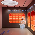 Modern Fitness Gym Space With Training Area Workout Equipment And Rest Seating Area