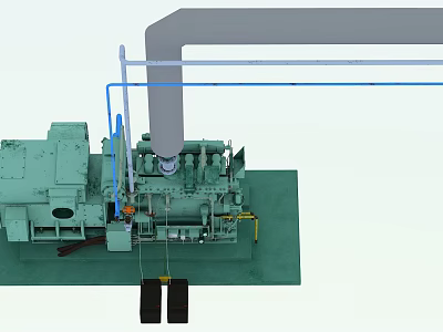modern generator 3d model