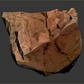 Natural Wood Stone Slab With Red Brown Texture And Natural Cracks Long Strip