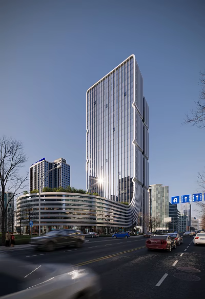 Modern office building Comprehensive office building 3d model