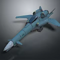 Futuristic Teal Aircraft Model Featuring Detailed Surface Cockpit Wings And Engines