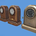 Three Vintage Wooden Mantel Clocks With Different Styles And Classic Design