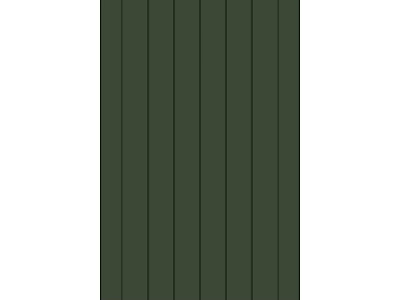 Dark Green Vertical Striped Wall Panel For Contemporary Interior Decoration 3d model