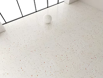 creamy-white terrazzo floor tile milk tea shop floor tile 3d model
