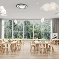Modern Kindergarten Classroom 3d model