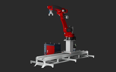 Modern industrial equipment Six-axis robot 3d model