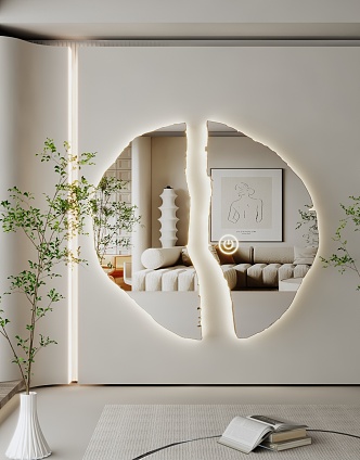 modern mirror floor mirror vanity mirror vertical mirror decorative mirror art mirror shaped mirror luminous mirror 3d model