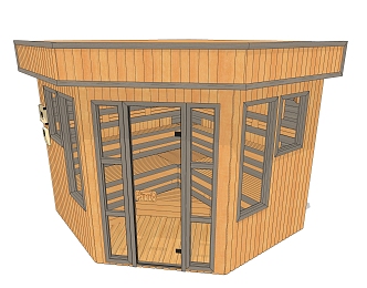 Sauna Room 3d model