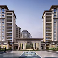 New Chinese-style high-grade residential area 3d model