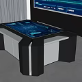 modern all-in-one combat command center 3d model