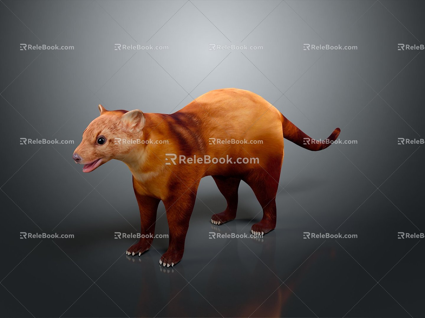 Mink Ferret Mink Smokie Cat Weasel Cartoon Smokie Cat Cartoon Weasel Cartoon Animal Cartoon Characters 3d model