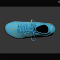 Blue And Yellow Nike Mid Top Football Boots With Mesh Upper And Studs Outsole