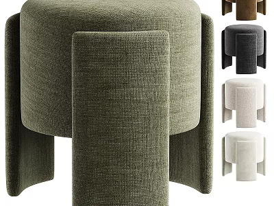 Modern Upholstered Shoe Bench With Multiple Color Options For Home Entryway 3d model