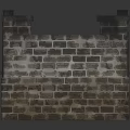 Detailed Stone Arch Bridge Architectural Model With Brick Structure Arch Body And Decorative Railings