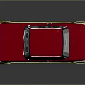 Red Vintage Sedan With Classic Body Design Shiny Wheels And Windows