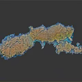 3D Garden Landscape Design With Terrain Features Water Bodies And Lush Green Areas