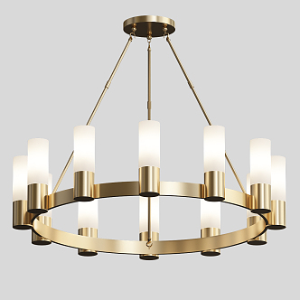 Modern chandelier 3d model