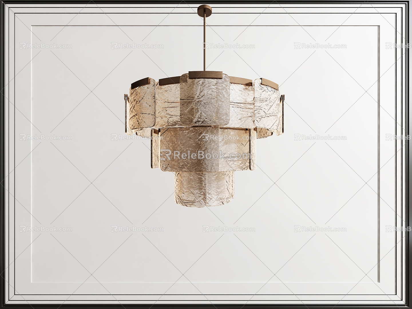 New Chinese Style Entry Luxury Glass Chandelier Acrylic Chandelier Box Chandelier Restaurant Chandelier Vintage Chandelier Antique Chandelier 3d model