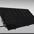 Black Frame Solar Panel Household Electrical Appliance With Modern Energy Saving Design 3d model