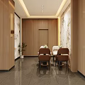Modern Hotel Lobby With Reception Counter Marble Floor Ceiling Lights Leather Chairs And Wooden Bookshelves