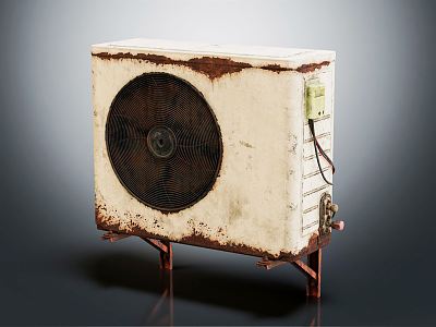 Industrial LOFT air conditioner outdoor air conditioning refrigeration equipment 3d model