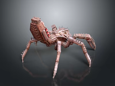 Mechanical Scorpion 3D Model With Detailed Metallic Structure And Articulated Legs 3d model