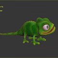 Lizard Anime Lizard Chameleon Cartoon Lizard Reptile Cold Blooded Animal Reptile Class 3d model