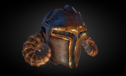 Horn Helmet 3d model