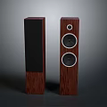 Electronic Wooden Floor Standing Speakers With Multiple Audio Drivers For Home Audio System