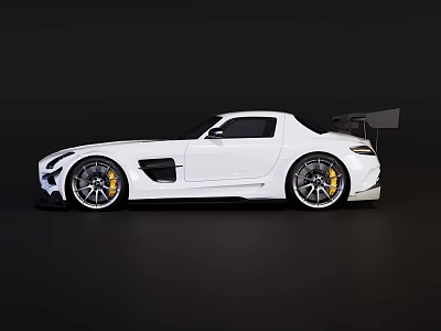 Mercedes-Benz SLS modified sports car 3d model